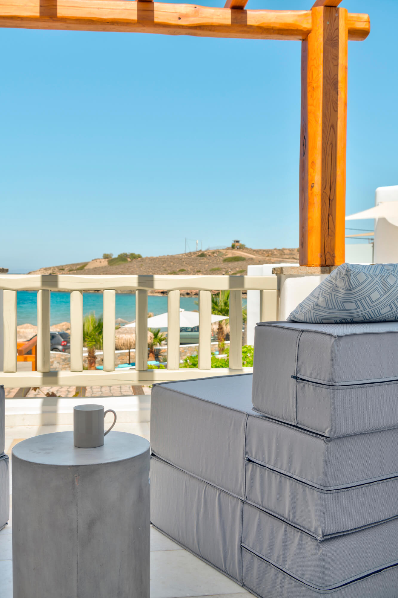 Senses superior terrace with sea view